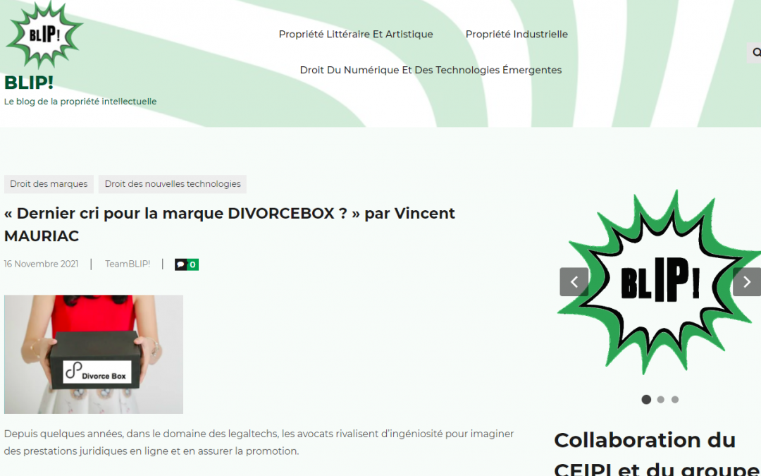 Décision DIVORCEBOX (CA Paris 9 nov. 2021) – Blog Blip.education